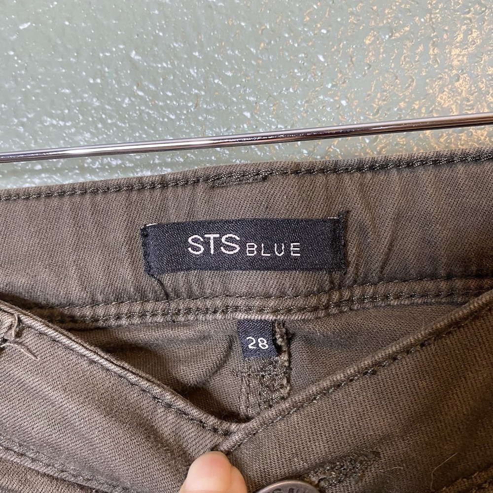 STS Blue Stretch Skinny Jegging Jeans Cargo Brown Pants Women Size 28 - Picture 4 of 6